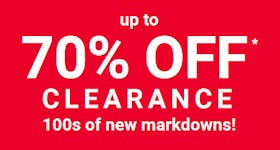 Up to 70% off Clearance