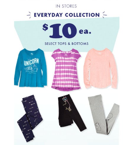 $10 Select Tops & Bottoms from Justice