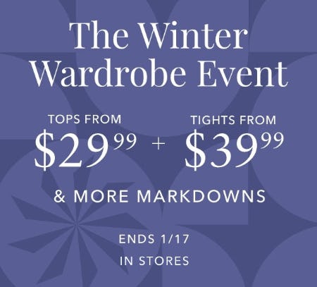 The Winter Wardrobe Event