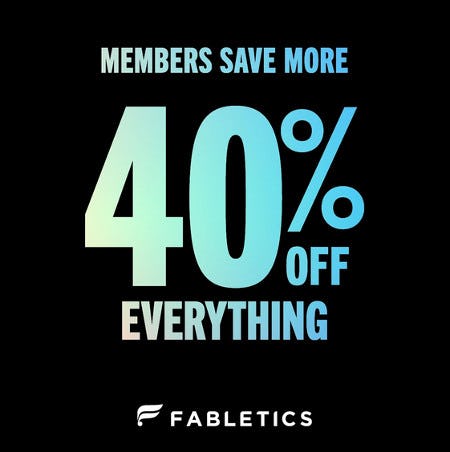 Celebrate the Long Weekend with 40% Off! from Fabletics