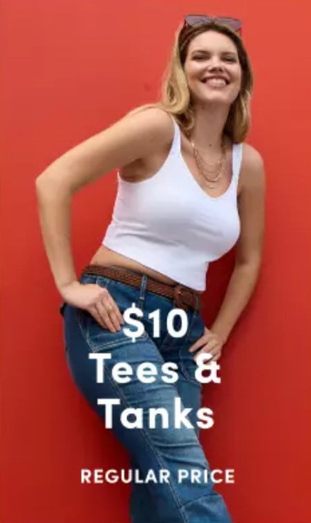 $10 Tees and Tanks