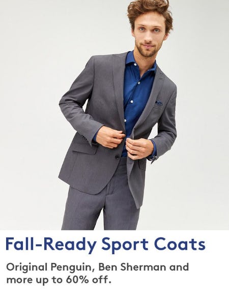 Fall-Ready Sport Coats Up to 60% Off