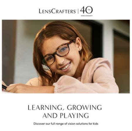 Discover Our Full Range of Vision Solutions for Kids from Lenscrafters