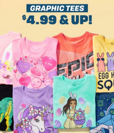 Graphic Tees $4.99 and Up from The Children's Place Gymboree