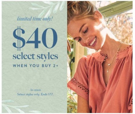 $40 Select Styles when You Buy 2+ from Kendra Scott