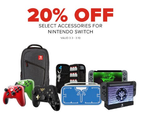 20% Off Select Accessories from GameStop