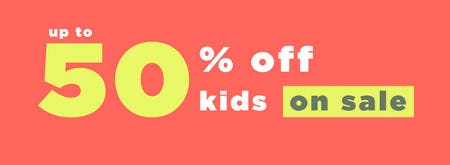 Up to 50% Off Kids Sale from Old Navy