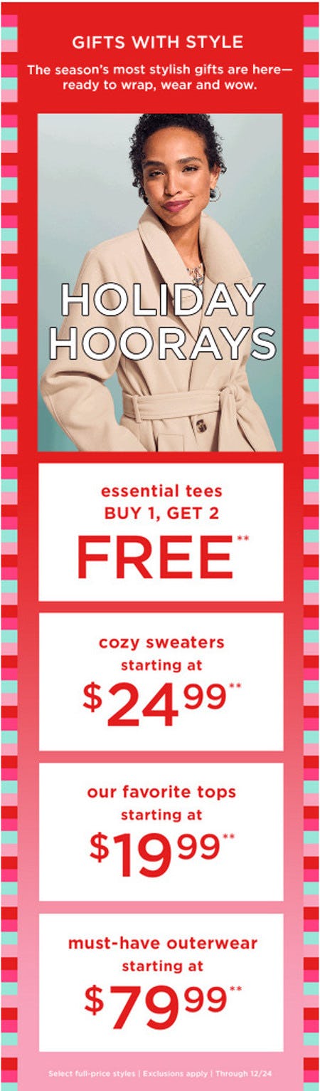 Essential Tees Buy 1, Get 2 Free