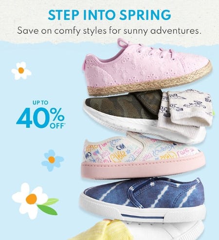 Up to 40% Off Shoes from Carter's