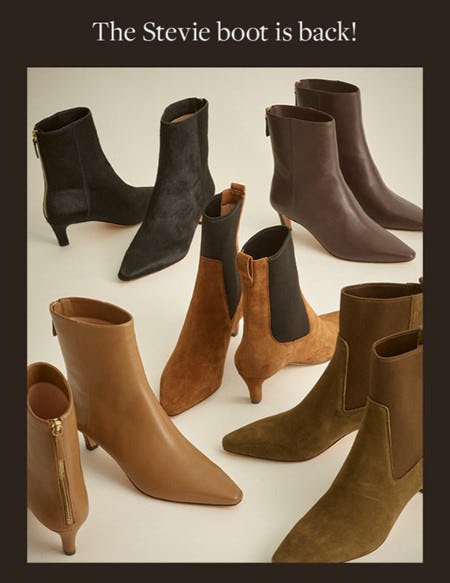 The Stevie Boot Is Back from J.Crew