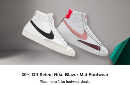 Hanes Mall | 30% Off Select Nike Blazer Mid Footwear