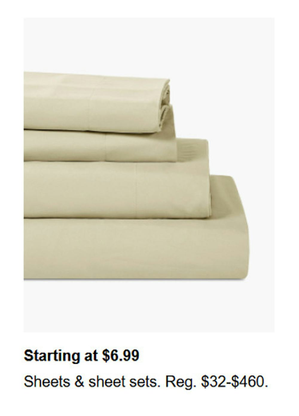 Sheets and Sheet Sets Starting at $6.99