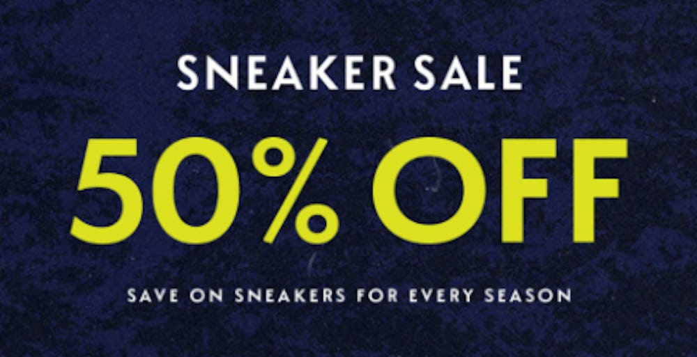 Sneakers Sale: 50% Off