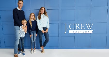 Up to 60% off Store-Wide! from J.Crew Factory