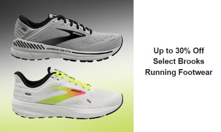 Up to 30% Off Select Brooks Running Footwear from Dick's Sporting Goods