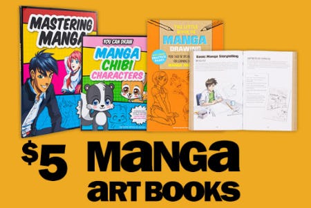 $5 Manga Art Books from Five Below