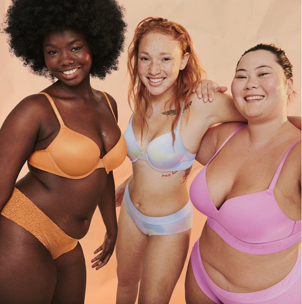 Three women in undies