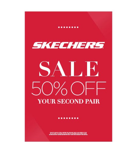 skechers 50 off second pair