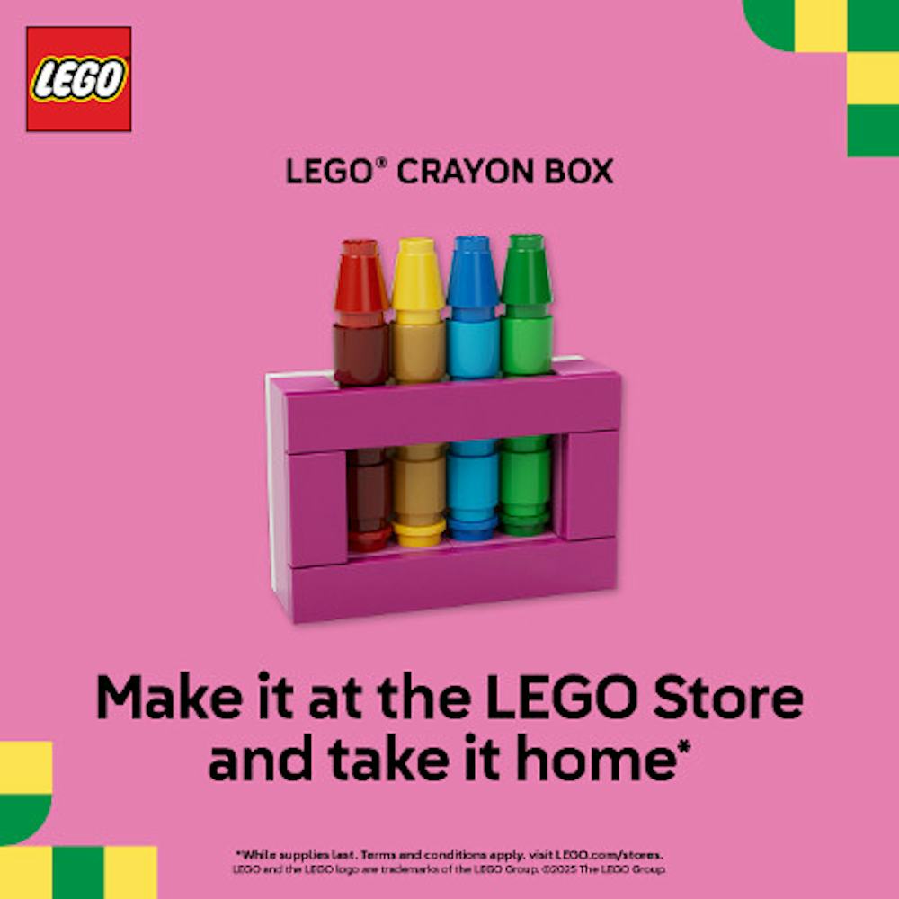 Build a LEGO® Crayons at The LEGO Store and take it home with you!
