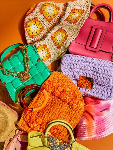 Colorful Hats and Handbags