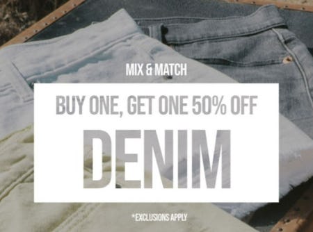 Buy One, Get One 50% Off Denim from Lucky Brand Jeans