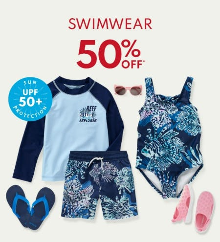Swimwear 50% Off from Carter's Oshkosh
