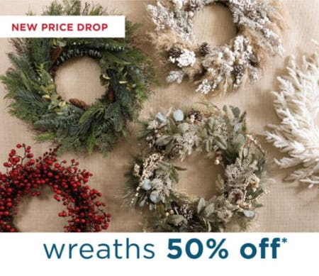 Wreaths 50% Off from Kirkland's