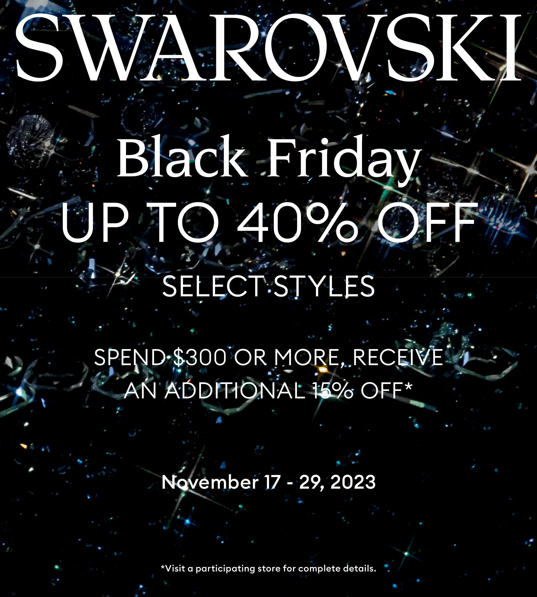 Arden Fair Sales SWAROVSKI Black Friday Sale