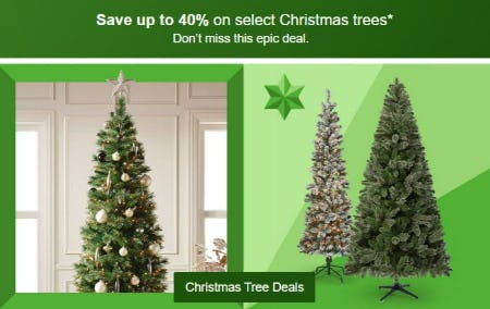 Save Up to 40% on Select Christmas Trees from Target