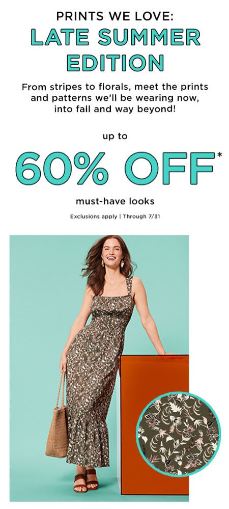 Up to 60% off Must-Have Looks