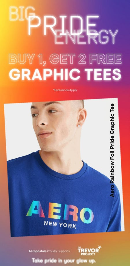 Buy 1, Get 2 Free Graphic Tees from Aéropostale