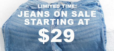 Sale Starting at $29 at Hollister Co 
