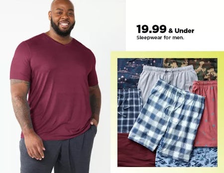 $19.99 & Under Sleepwear for Men from Kohl's