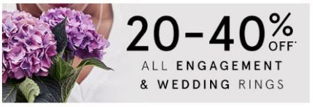 20-40% Off All Engagement & Wedding Rings from Kay Jewelers