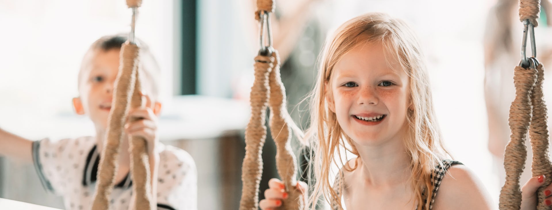 Kids on Swings