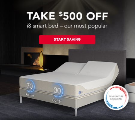 $500 Off i8 smart bed from Sleep Number                            