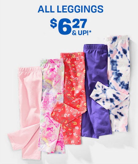 All Leggings $6.27 and Up from The Children's Place Gymboree