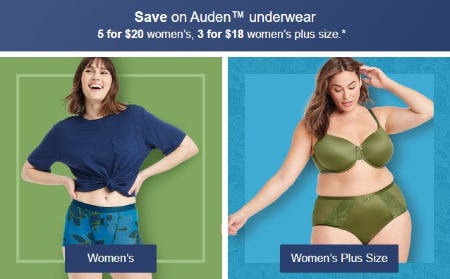 Save on Auden Underwear from Target