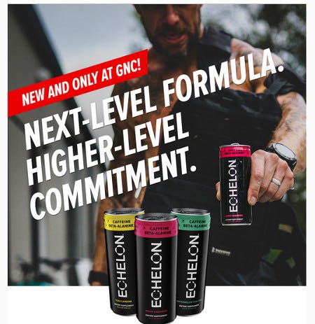 Echelon: Ready-To-Drink Pre-Workout With a Kick from GNC