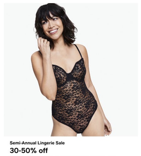 Semi-Annual Lingerie Sale: 30-50% Off from macy's