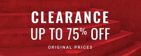 Clearance Up to 75% off Original Prices from Men's Wearhouse