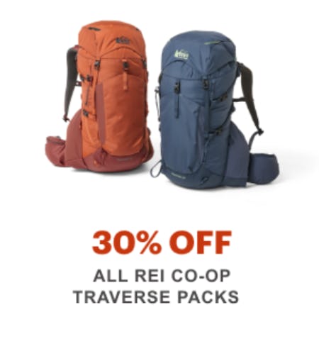 30% Off All REI Co-op Traverse Packs from REI