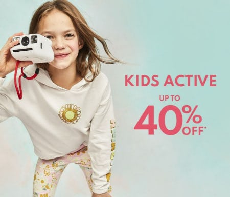 Kids Active Up to 40% Off