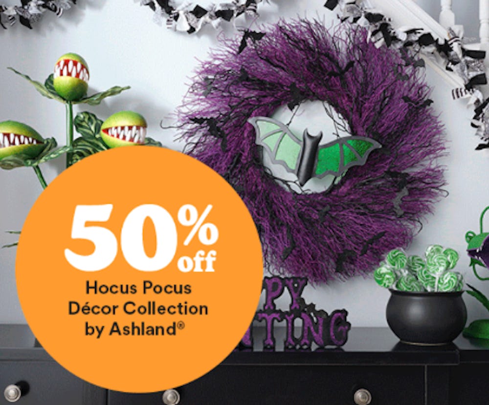 50% Off Hocus Pocus Décor Collection by Ashland