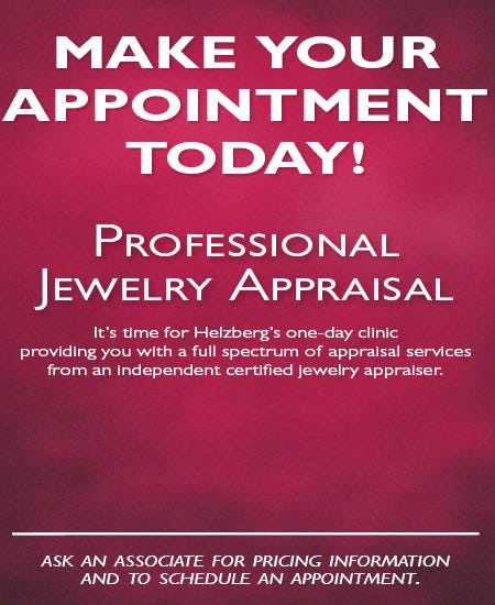 APPRAISAL EVENT- AUGUST 18TH from Helzberg Diamonds