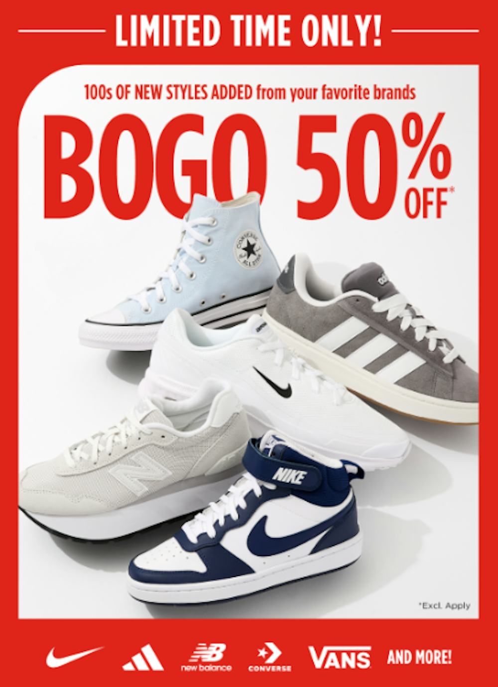 Providence Place Deal BOGO 50 Off 100s of New Styles Added from Your Favorite Brands Rack Room Shoes