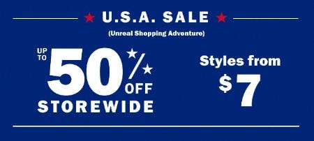 Up to 50% Off Storewide from Old Navy
