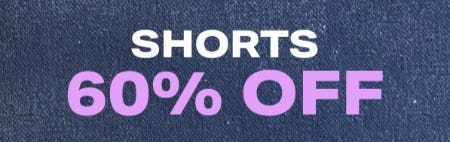Shorts 60% Off