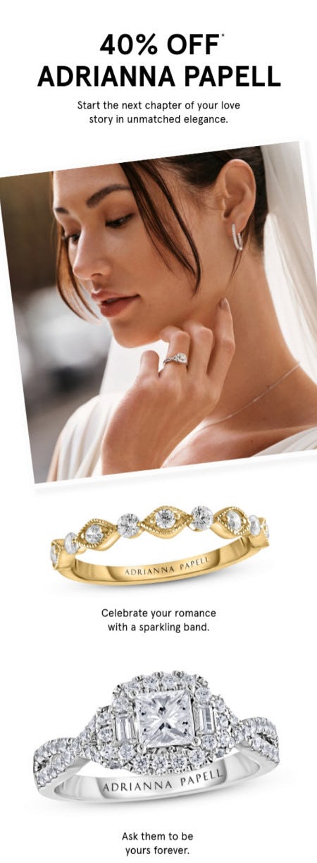 40% Off Adrianna Papell Rings