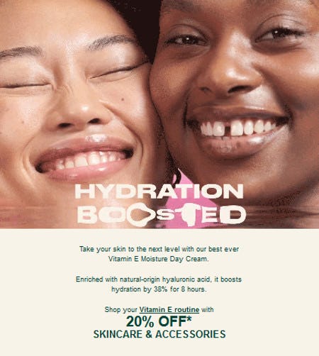 20% Off Skincare and Accessories from The Body Shop